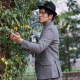 LINEN CANVAS UNLINED 3BUTTON JACKET